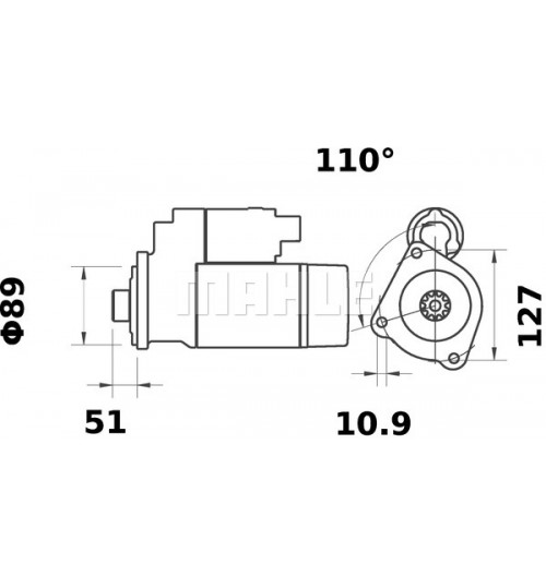 Starter Motor IS1209 OEM PN 11131876